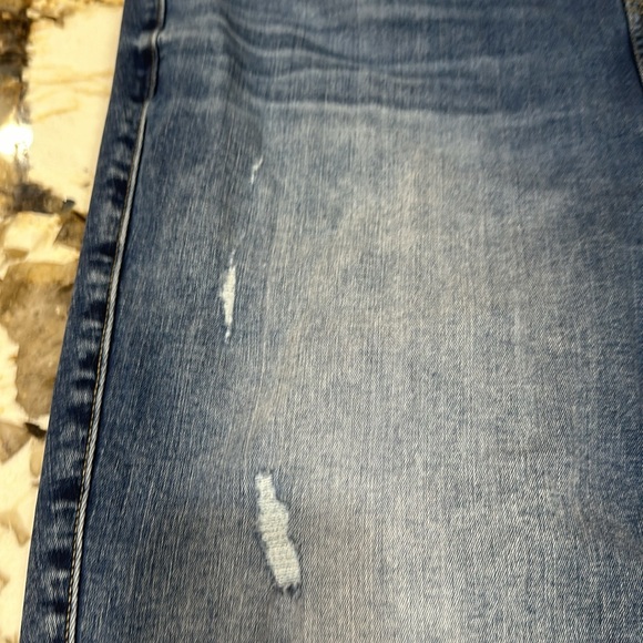 Torrid Med Wash Distressed Lean Jean Slim Boot Jeans - Picture 6 of 8